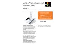Lovibond - Model Fx - Laboratory Spectrophotometer Optimized for Analysis of Edible Oils - Datasheet