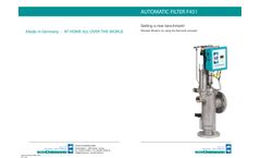 Georg-Schunemann - Model F45111 - Self-Cleaning Automatic Filter - Brochure