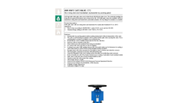 AVK - Model 702/10-103 - Lug/Wafer Knife Gate Valves Brochure