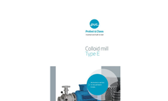 PUC - Model Type E - Colloid Mill Brochure