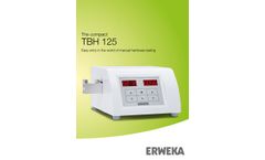 Erweka - Model TBH 125 - Tablet Hardness Testers - Brochure