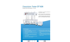 DT 626 - Dissolution Tester Brochure