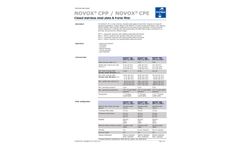 Filtrox NOVOX - Model CP - Closed Stainless Steel Plate & Frame Filter - Datasheet