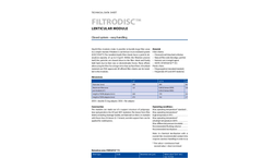 Filtrodisc - Model UHT - Ultra-High Temperature Lenticular Filter Modules Brochure