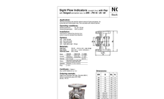Bauform 880-K Sight Flow Indicator Brochure