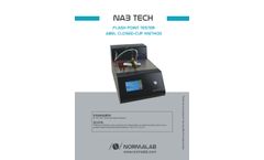 Normalab - Model NAB 110 - Closed Cup Manual Flash Point Tester  - Brochure