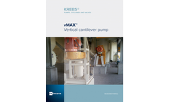 KREBS vMAX - Vertical Cantilever Sump Pump - Brochure