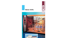 Model 2002 - Single Distillation Water Stills Brochure