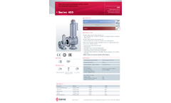 Goetze - Model Series 455 - Stainless Steel Safety Valves - Datasheet