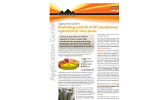 AG6 - Biofouling Control of RO Membranes During Operation & Shut Down - Application Guides