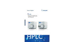 Knauer - Low Pressure Gradient UHPLC 1000 Bar System with 3D Diode Array Detector 190-1000 NM -Brochure