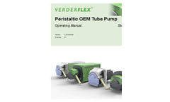 Verderflex Steptronic - Model Mini-Load - Peristaltic OEM Pumps - Operating Manual