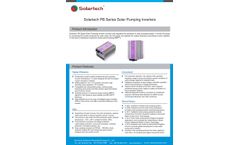 Solartech - Model PB Series - Solar Pumping Inverter - Brochure