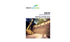 Geoweb Earth Retention Installation Guidelines