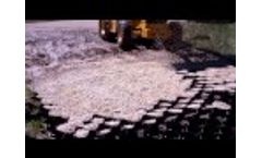 Infilling Geoweb Load Support System With Rock - Video