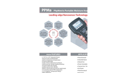 PhyMetrix - Model PPMa - Handheld Portable Moisture Analyzer  Brochure