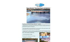 Aqua-Barrier™ for Pool Repair & Maintenance - Brochure