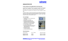 Aquacon - Model Ni-10 - Process Analyzers  Brochure