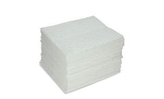 Aabaco - Model 039-OLW-E - Oil Only White Absorbent Pads - Dimpled Light Weight Pads – 15”X 18”