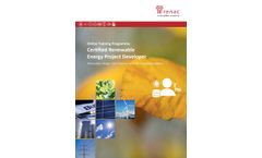 Certified Renewable Energy Project Developer Brochure