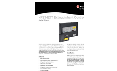 NFS3-EXT - Single Area 3 Zone Extinguishing Control Panel - Datasheet