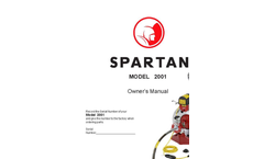 Spartan - 2001 - Drain Cleaning Machines - Manual