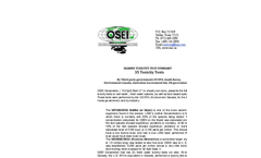 Marine Toxicity Tests, 35 Test on OSE II - Brochure