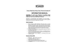 Evans Waterless Heavy Duty Thermal Coolant (HDTC) Information Manual