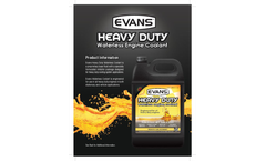 EVANS - Waterless Engine Coolant for Diesel Heavy Duty Trucks - Brochure