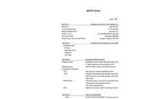 Bird-Off - Bird Repellent Gels - MSDS Sheet