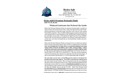 Hydro Safe Premium VG-32, 46, 68 pdf