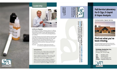 Cigarettes and e-liquid Samples for Purity and Constituent Testing Brochure