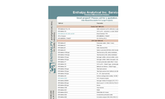 Analytical Laboratory Services Brochure