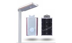 Leadray-Optoelectronic - 12W All in One LEd Solar Yard Light with Motion Sensor