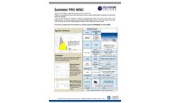 Sunmeter - Model Pro Wind - Irradiance, Temperature and Wind Speed Sensor - Brochure