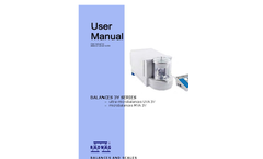 Radwag - Model UYA 2.4Y PLUS - Ultra-Microbalance - Manual