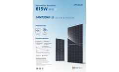 JASolar - Model JAM72D40 LB - n-type Double Glass Bifacial Modules - Brochure