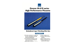Geonor - Model M-610 Series - Embedment type Vibrating Wire Sensors - Brochure