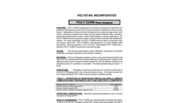 Poly Curb Technical Specifications Sheet