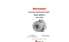 SharpEye - Model 40/40UFL Ultra Fast UV/IR - High Speed Optical Flame detector - Manual