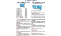 Dual Variable Outputs DC Power Supply - Brochure