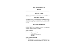 The NELAC Institute (TNI)- Brochure