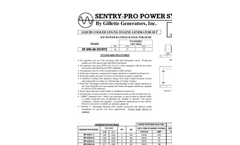 Gillette - Model SP-250 - Commercial Standby Generator - Brochure