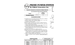 Gillette - Model GPE-75EH-3 - Portable Generator - Brochure