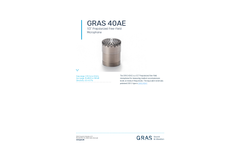 GRAS - Model 40AE 1/2 - Prepolarized Free-Field Microphone - Brochure