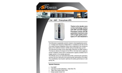SPower - Model SIII 100 up to 800 kVA - Three Phase UPS System Brochure