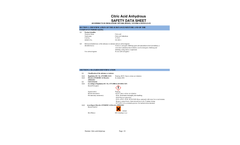 Jones Chemicals - Citric Acid Brochure
