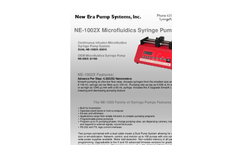 New-Era - Model NE-1002X - One Channel Microfluidics Programmable Syringe Pump ??? Brochure