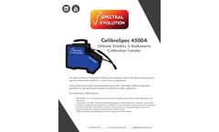 Spectral Evolution - Model CalibraSpec 6500A - Photodiode Array UV-Vis-NIR Spectroradiometer - Brochure
