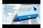 ANDRITZ Decanter centrifuge D for an efficient sludge thickening and dewatering